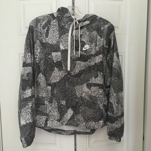 Black and White Rain Jacket